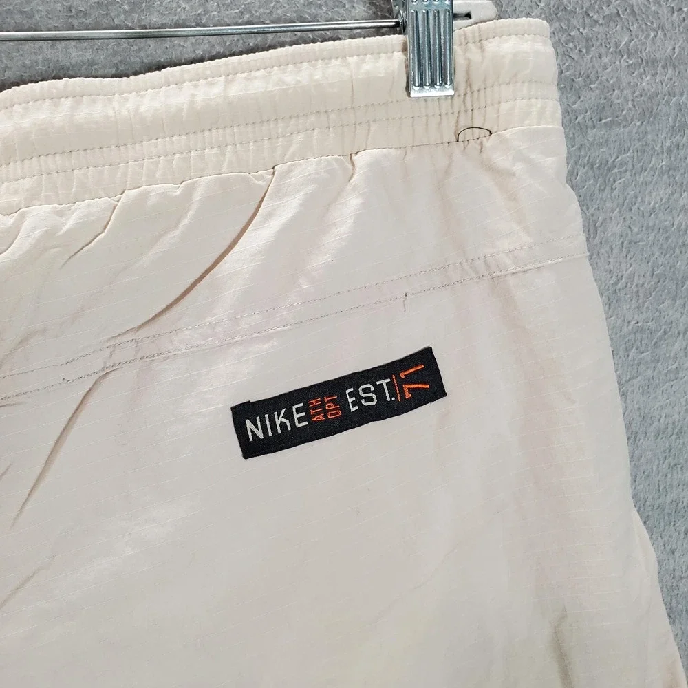VINTAGE‎ Nike Men Swimwear Small Beige Trunks Ripstop Outdoor Beach Surf Y2K